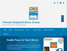 Tablet Screenshot of chestateelibrary.org